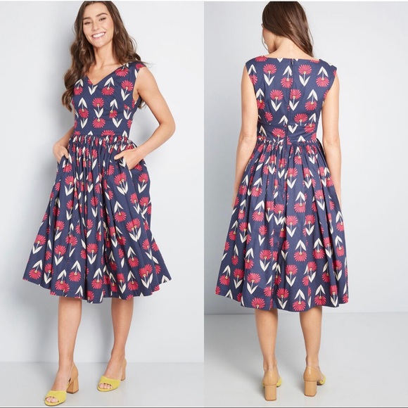 modcloth fit and flare